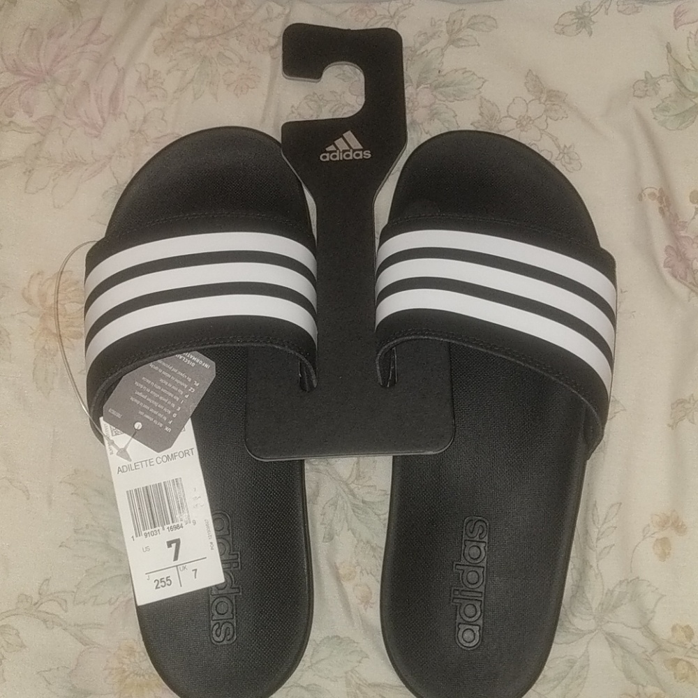 Brand New, Never worn, Adidas slides